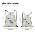 thumbnail image 2 of Daiia Japanese Carps Pattern Drawstring Backpack, Gym Bag, Lightweight Backpack, Water-Resistant Bag Travel Sports Backpack, Fitness Bag, Yoga Bag-Small, 2 of 6