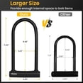thumbnail image 4 of Cadena Bike U Lock NDakter de 15 mm, 4 pies, con 3 llaves, 4 of 8