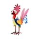 thumbnail image 2 of Figura de pollo decorativa y divertida, escultura de animal coleccionable. Cabeza rosada, 2 of 9