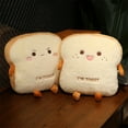 thumbnail image 4 of Naiovety Almohada de pan tostado de felpa, comida suave Kawaii, calentador de manos, decoración, cojín para dormir, sofá, juguetes para Suministros térmicos Lindo, 4 of 6