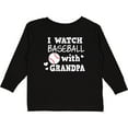 thumbnail image 3 of Inktastic I Watch Baseball with My Grandpa Boys or Girls Long Sleeve Toddler T-Shirt, 3 of 5