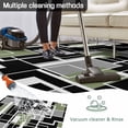 thumbnail image 5 of Sage Green Black Geometric Outdoor Rug for Patio/Deck/Porch, Non-Slip Large Area Rug 5 x 7 Ft, Modern Abstract Art Block Indoor Outdoor Rugs Washable Area Rugs, Reversible Camping Rug Carpet Runner, 5 of 8