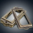 thumbnail image 4 of CNKOO 12Pcs Antique Brass Metal Label Pull Frame Handle File Name Card Holder, 4 of 6