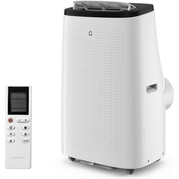 14,000 BTU Portable Air Conditioner for Rooms Up to 750 Sq. Ft, 3-in-1 AC with Dehumidifier, Fan and Cooling Modes, Easy-Install, Includes Remote