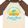 thumbnail image 4 of Inktastic Summer Enjoy the Sunshine Laguna Beach California in Blue Boys or Girls Long Sleeve Baby Bodysuit, 4 of 5