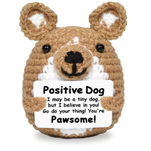 Equipaje para perros de peluche, divertido, positivo, inspirador, para una vida
