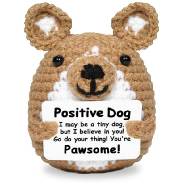 Equipaje para perros de peluche, divertido, positivo, inspirador, para una vida