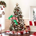 thumbnail image 2 of Adornos para decoración de árbol pegado con patas rellenas de elfo navideño de 23 pulgadas, decoración navideña para interiores y exteriores, adornos para fiestas, 2 of 7