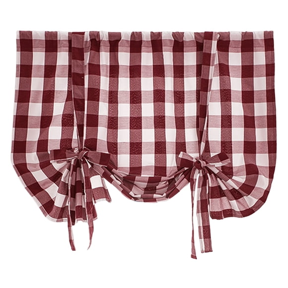 Cenefas Decoración Cortina de ventana Rojo 60x120cm Sunnimix atar cortinas