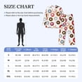 thumbnail image 2 of Mens Pajamas Set, Donut Print with Stars Button Down Long Sleeve Loungewear Sleepwear Pjs sets for Men, 2 of 5