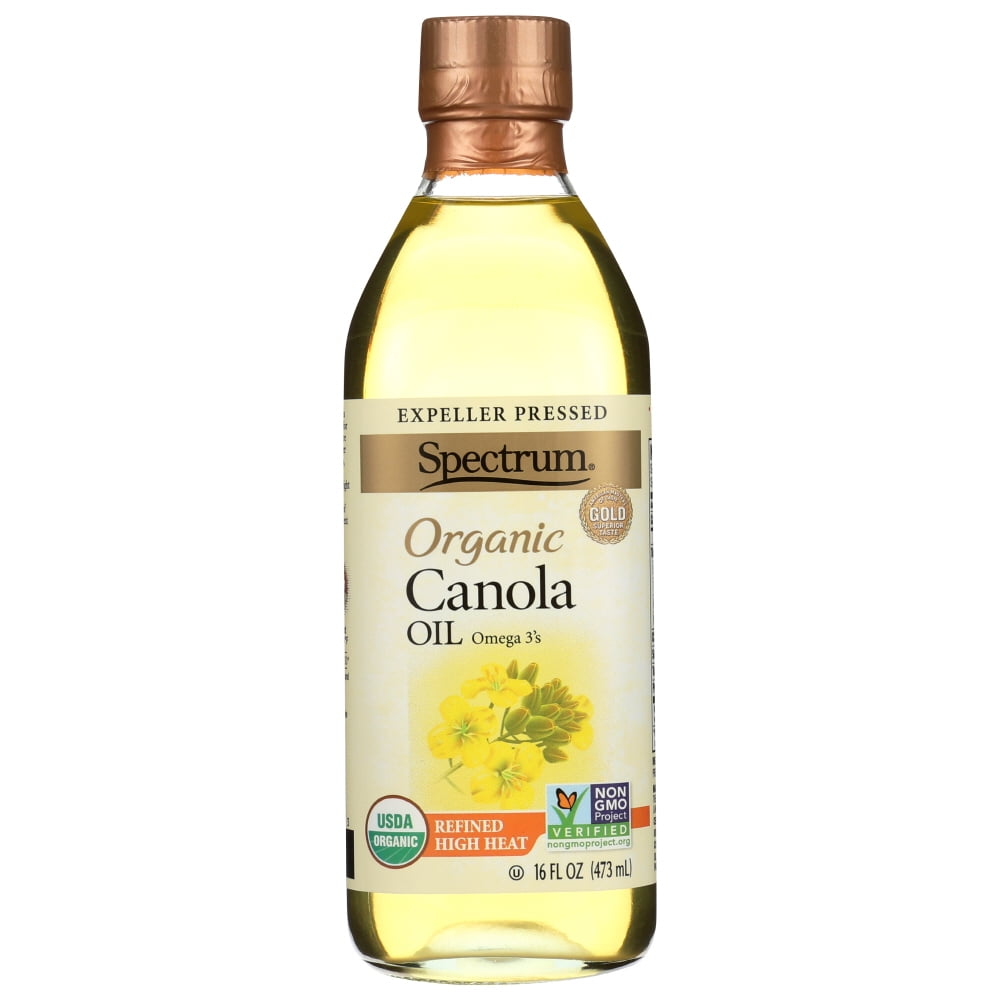 Spectrum Naturals Expeller Pressed Organic Canola Oil, 16 Oz. Walmart