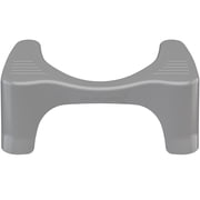 Squatty Potty Curved Plastic Toilet Stool, 7 in Gray