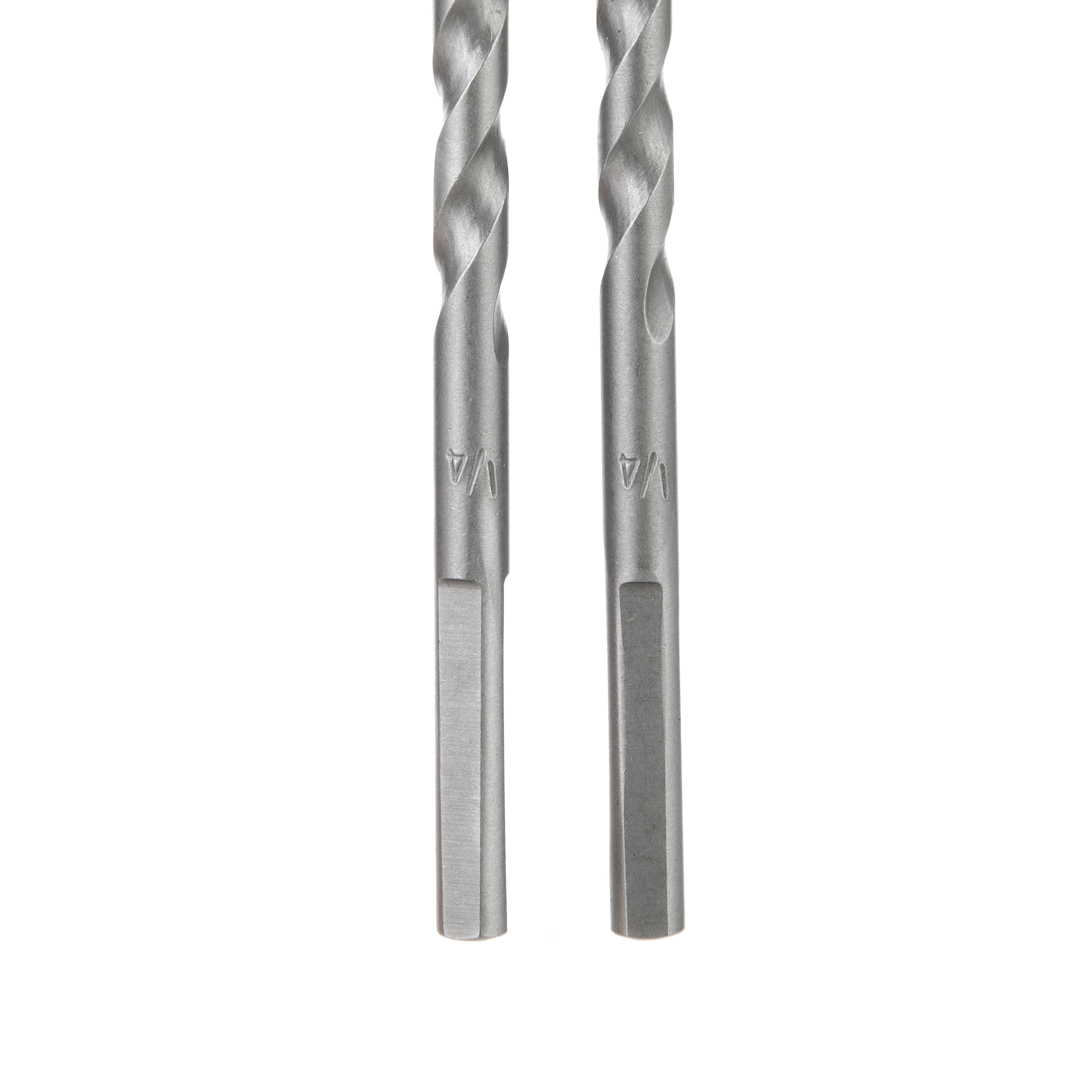 Hyper Tough 1/4" Masonry Drill Bits, Carbide Tip, 2 Piece Set