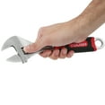 thumbnail image 6 of Hyper Tough 10-inch Adjustable Wrench with Ergonomic Soft Grip, Red 5184V, 6 of 12