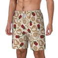thumbnail image 2 of Balery Valentine'S Day Rose Mens Swim Trunks Swim Shorts for Men Quick Dry Inseam Beach Shorts with Compression Liner Pocket-XX-Large, 2 of 9