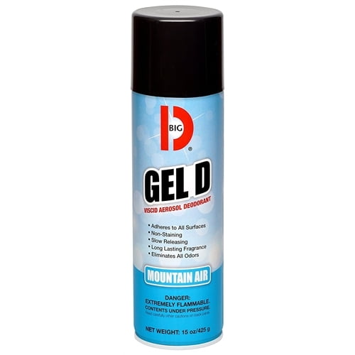 Big D Gel D Viscid Aerosol Deodorant, Mountain Air Scent, 15 oz Aerosol
