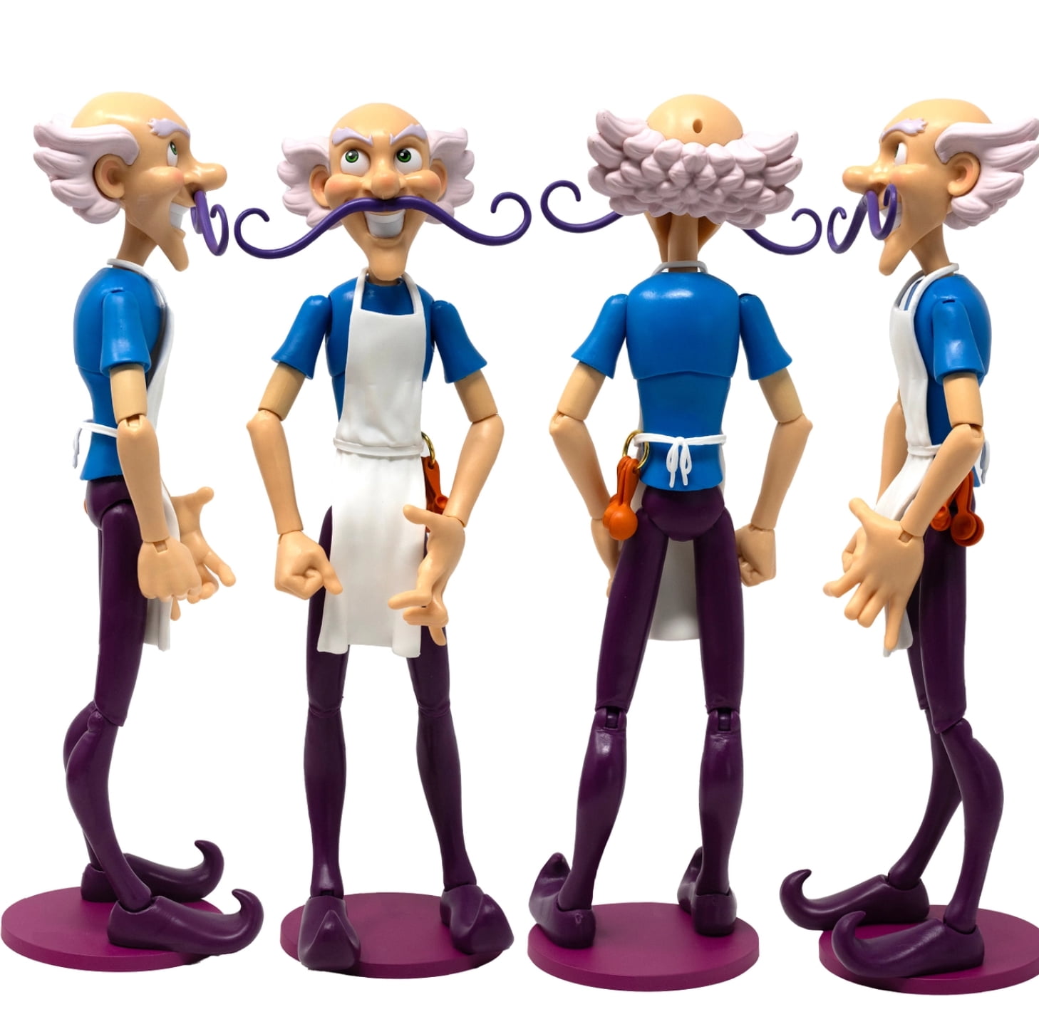 Boss Fight Studio Strawberry Shortcake Deluxe Purple Pie Man Collectible Action Figure – Highly Articulated Fruity Scented Figurine with Accessories, Interchangeable Parts, and Stand – 1:12