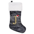 thumbnail image 1 of SUTENGDA 20 Inches Monogram Christmas Stockings Red Velvet with White Super Soft Plush Cuff Embroidered Xmas Stockings Classic Personalized Stocking Decorations for Family Holiday Season, 1 of 5