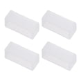 thumbnail image 1 of Uxcell Lazos para Correas de Reloj, Sujetador de Silicona para Correas de Reloj de 18mm de Ancho, Transparente, Paquete de 4, 1 of 5