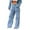 Blue, variant on Audhol Womens Jeans! Women's High Waist Baggy Jeans Multi Pocket Cargo Pants Loose Denim Pants Streetwear Jeans for Women Blue XL