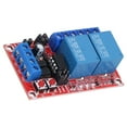 thumbnail image 3 of 2 Way Relay, High Low Level Trigger Board Expansion With Switch Light For Single Chip Microcomputers For Machinery Equipment For PLC Industrial Control 12V, 3 of 8
