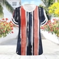 thumbnail image 5 of Otvok Ladies Shirts Women's Plus Size Tops V Neck Short Sleeve T-Shirts Summer Tees Casual Loose Fit Tunic Tops, 5 of 6