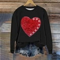 thumbnail image 5 of ZyeKqe Sweatshirts for Women Plus Size Valentines Day Printed Tops Fleece Lined Long Sleeve Shirts Fashion Clothes, 5 of 6