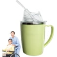 thumbnail image 6 of ABPETE Adult Sippy Cup, Beakers for Elderly, 350ml Spill Proof Adult Sippy Cup with Straw, 3-in-1 Stainless Steel Dysphagia Cups with Handle, 6 of 6