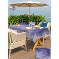 thumbnail image 5 of Outdoor Tablecloth with Umbrella Hole for Patio/Picnic/Party/Camping, Purple Gray Ombre Waterproof Table Cloth Rectangle Table Cover Washable, Modern Abstract Art Gradient (52"x 70"), 5 of 9