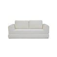 thumbnail image 3 of 2-In-1 Folding Convertible Sofa Bed, Modern Corduroy Sleeper Couch with 2*Pillows, Futon Modular Upholstered Boneless Sofa with Pull-Out Bed, Folding Floor Modular Couch for Living Room (Beige), 3 of 11