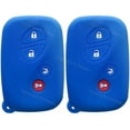 thumbnail image 1 of Silicone Keyless Entry Fob Skin Case Cover for Lexus LX RX CT GX ES HS LS RC Key (blue and blue,2 in pack), 1 of 4