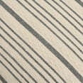 thumbnail image 2 of Gray Pillow Covers Decorative Farmhouse Linen Throw Pillow Covers Striped Square Throw Pillows for Couch Sofa Bed Pack of 2 18x18 in Gray and Cream, 2 of 6