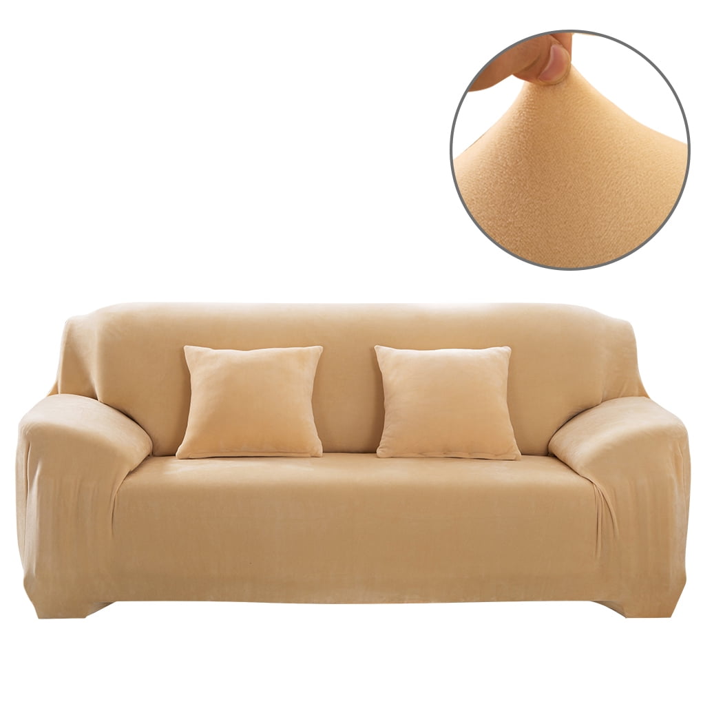 CJC Plush Stretch Sofa Slipcover 1/2/3/4 Seater Thick Sofa Covers