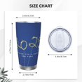 thumbnail image 4 of Feliz Año Nuevo 2025 Vaso de acero inoxidable de 20 oz Taza de café de viaje Taza térmica portátil con tapas, 4 of 7