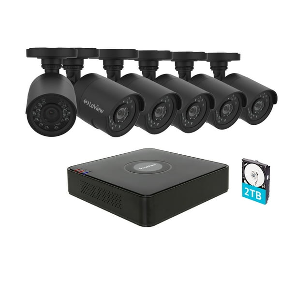 LaView 1080P HD 6 Security Cameras 8CH Home Video Security Camera