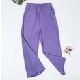 thumbnail image 4 of Jalioing Big Girls Straight Leg Sweatpants Solid Casual Loose Elastic Waist Open Bottom Joggers Workout Trousers, 4 of 6