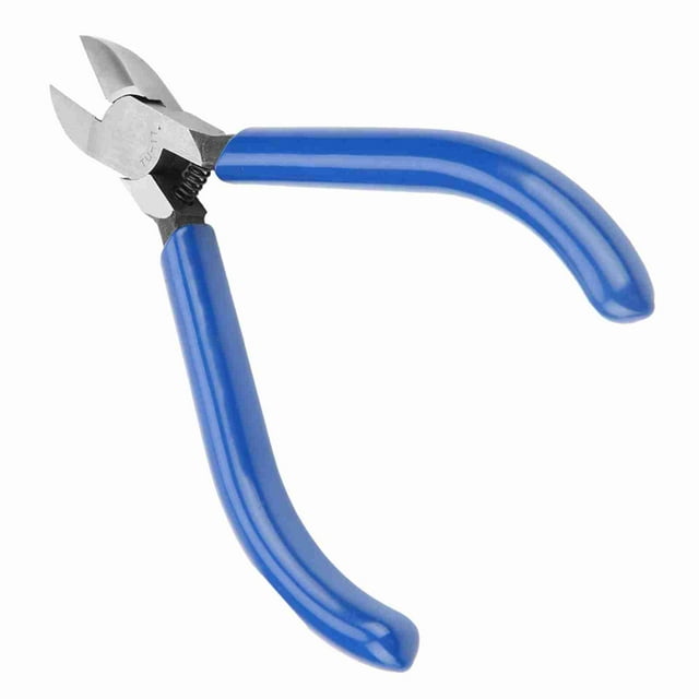 Steel Wire Cutter, 5in Electronic Diagonal Pliers Cable Side Cutting Nippers Flush Cutters Wire Cutters Wire Cutter Tool Wire Snips for Crafting Electrical Jewelry Making
