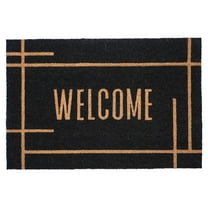 Calloway Mills 107383048 Modern Black Welcome Doormat 30" x 48"