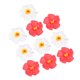 thumbnail image 2 of KAKOWELY 10 flores hawaianas artificiales tropicales para decoración de fiestas tropicales, accesorios de flores artificiales, decoración para el cabello., 2 of 5