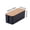 Black M, variant on Cable Management Box, Cord Box Hider,Extension Socket Cord Organizer Box with Bamboo Wood Cover for Router Desk Power Strip