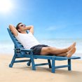 thumbnail image 2 of CQSXDA Pool Lounge Chair in with Adjustable Backrest Fits All Outdoor Spaces Holds Up to 360 LBS，Navy Blue, 2 of 12