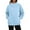 Sky Blue, variant on Fiaer Women Pullover Sweatshirts Oversized Long Sleeve Crew Neck Baggy Solid Color Casual Trendy Pocket Tops for Daily Yellow XL