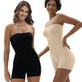 thumbnail image 3 of SHAPERX Strapless Bodysuit for Women Tummy Control Shapewear Butt Lifter Full Body Shaper with Removable Straps, 3 of 7
