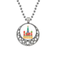 thumbnail image 1 of La Iglesia Catedral de Moscú de Rusia ilustración Collares Colgante Retro Moon Stars Jewelry Unbranded M, 1 of 3