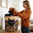 thumbnail image 3 of Outdor Quilted Laundry With Handles Boho Floral Quilted Storage Hamper Large Soft Laundry For Nursery, 3 of 3