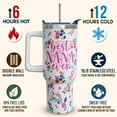 thumbnail image 6 of 40 oz Tumbler Cup for Nana - Best Nana Ever Gift with Handle, Leak-Proof Lid and Reusable Straw - Mother''s Day Gifts from Grandkids, 6 of 6