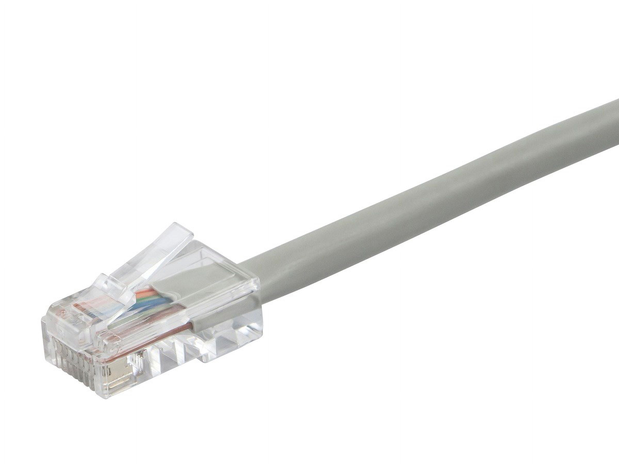 Monoprice Cat6 Ethernet Patch Cable - 50 Feet - Gray | Network Internet Cord - RJ45, Stranded, 550Mhz, UTP, Pure Bare Copper Wire, 24AWG - Zeroboot Series