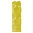 thumbnail image 1 of Urban Trends Collection 24418 Ceramic Round Cylindrical Vase With Dimpled Sides- Large - Yellow, 1 of 1