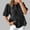 Gray, variant on Womens Gray Denim Top Puff Sleeve Peplum Shirt | Casual Relaxed Fit Blouse with Front Bow Ties | Plus Size Available,Size M