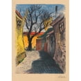 thumbnail image 2 of Karl Wiener 14x18 Black Ornate Wood Framed Double Matted Museum Art Print Titled - Vorstadt VI (1926), 2 of 5